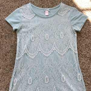 Turquoise Lace XS Shirt